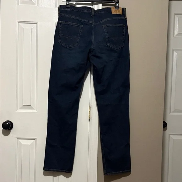 Signature by Levi Strauss Dark Blue Men's Straight Jeans 34x34 - Picture 2 of 6